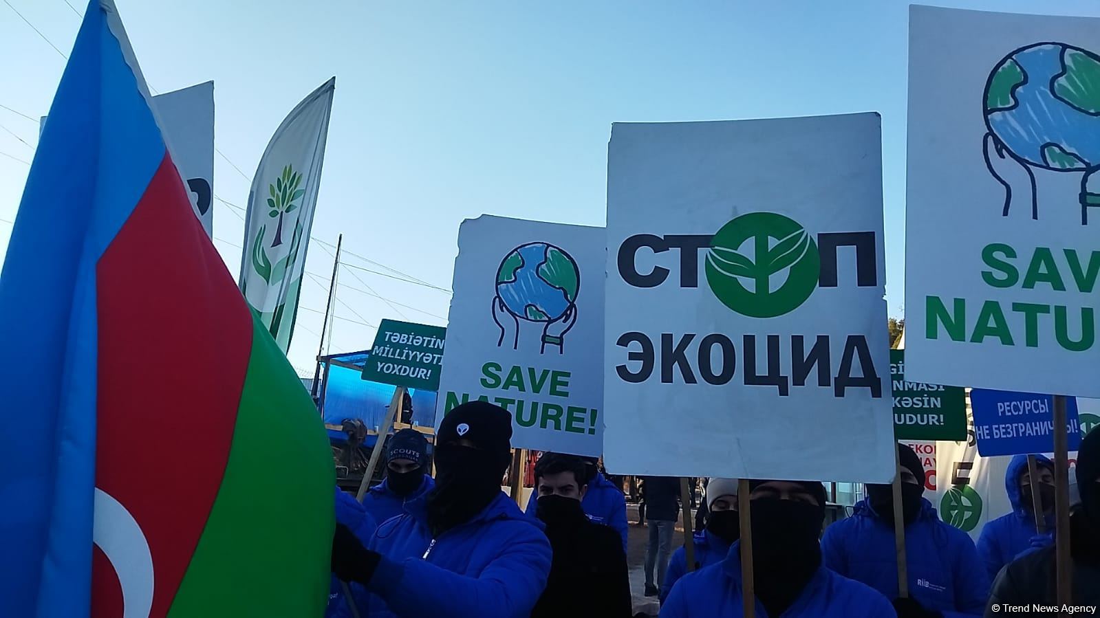 Peaceful protest rally continues on Azerbaijan's Lachin-Khankendi road (PHOTO)