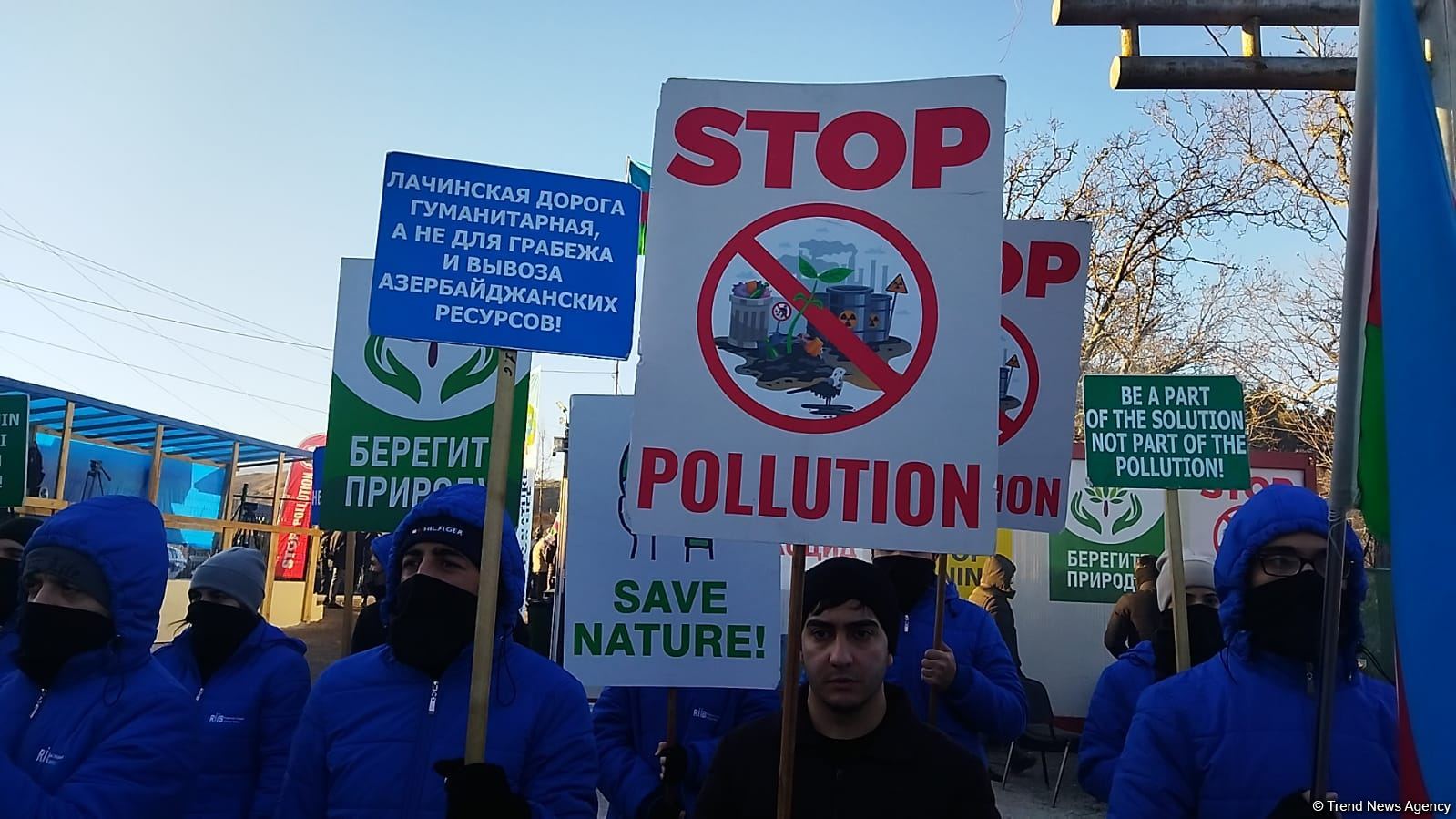 Peaceful protest rally continues on Azerbaijan's Lachin-Khankendi road (PHOTO)