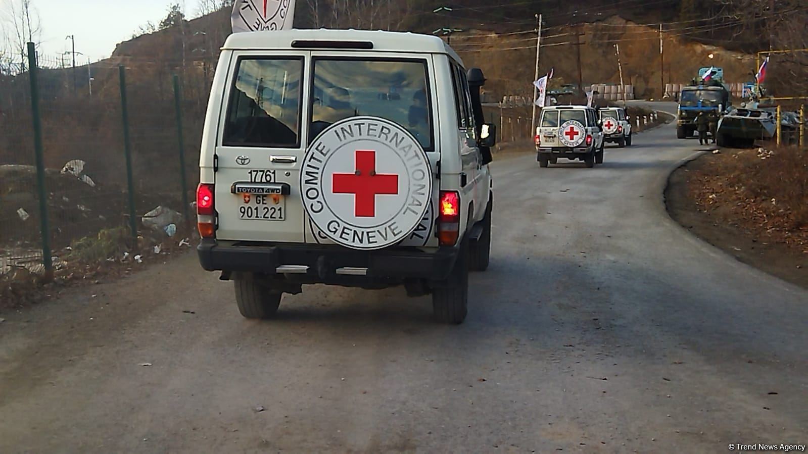 Vehicles of International Committee of Red Cross pass freely along Azerbaijan's Lachin road (PHOTO)