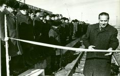 Azerbaijan & Heydar Aliyev on Jan. 12: opening of Aghdam-Khankendi railway (PHOTO)