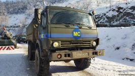 More supply vehicles of Russian peacekeepers pass freely along Azerbaijan's Lachin-Khankendi road (PHOTO/VIDEO)