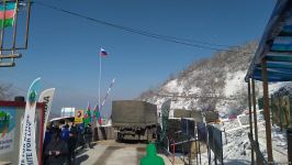 More supply vehicles of Russian peacekeepers move freely along Azerbaijan's Lachin-Khankendi road (PHOTO/VIDEO)