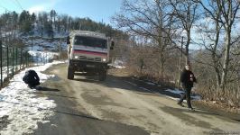 More vehicles of Russian peacekeepers drive freely along Azerbaijan's Lachin-Khankendi road (PHOTO)