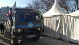 Russian peacekeepers' vehicles move freely along Azerbaijan's Lachin-Khankendi road (PHOTO)