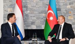 President Ilham Aliyev meets PM of the Netherlands in Davos (PHOTO/VIDEO)
