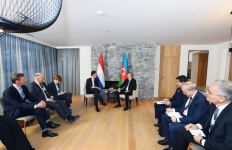 President Ilham Aliyev meets PM of the Netherlands in Davos (PHOTO/VIDEO)