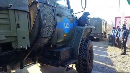 Convoy of Russian peacekeepers' vehicles moves freely along Azerbaijan's Lachin-Khankendi road (PHOTO)