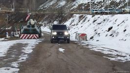 Convoy of Russian peacekeepers' vehicles moves freely along Azerbaijan's Lachin-Khankendi road (PHOTO)