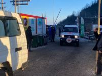 Five ICRC vehicles move freely along Azerbaijan's Lachin-Khankendi road (PHOTO)