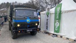Vehicles of Russian peacekeepers pass freely along Azerbaijan's Lachin-Khankendi road (PHOTO/VIDEO)