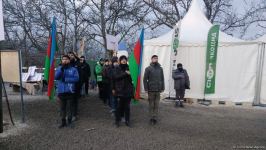 Peaceful protest continues on Azerbaijan's Lachin-Khankendi road despite cold weather (PHOTO)
