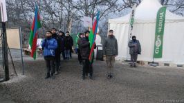 Peaceful protest continues on Azerbaijan's Lachin-Khankendi road despite cold weather (PHOTO)