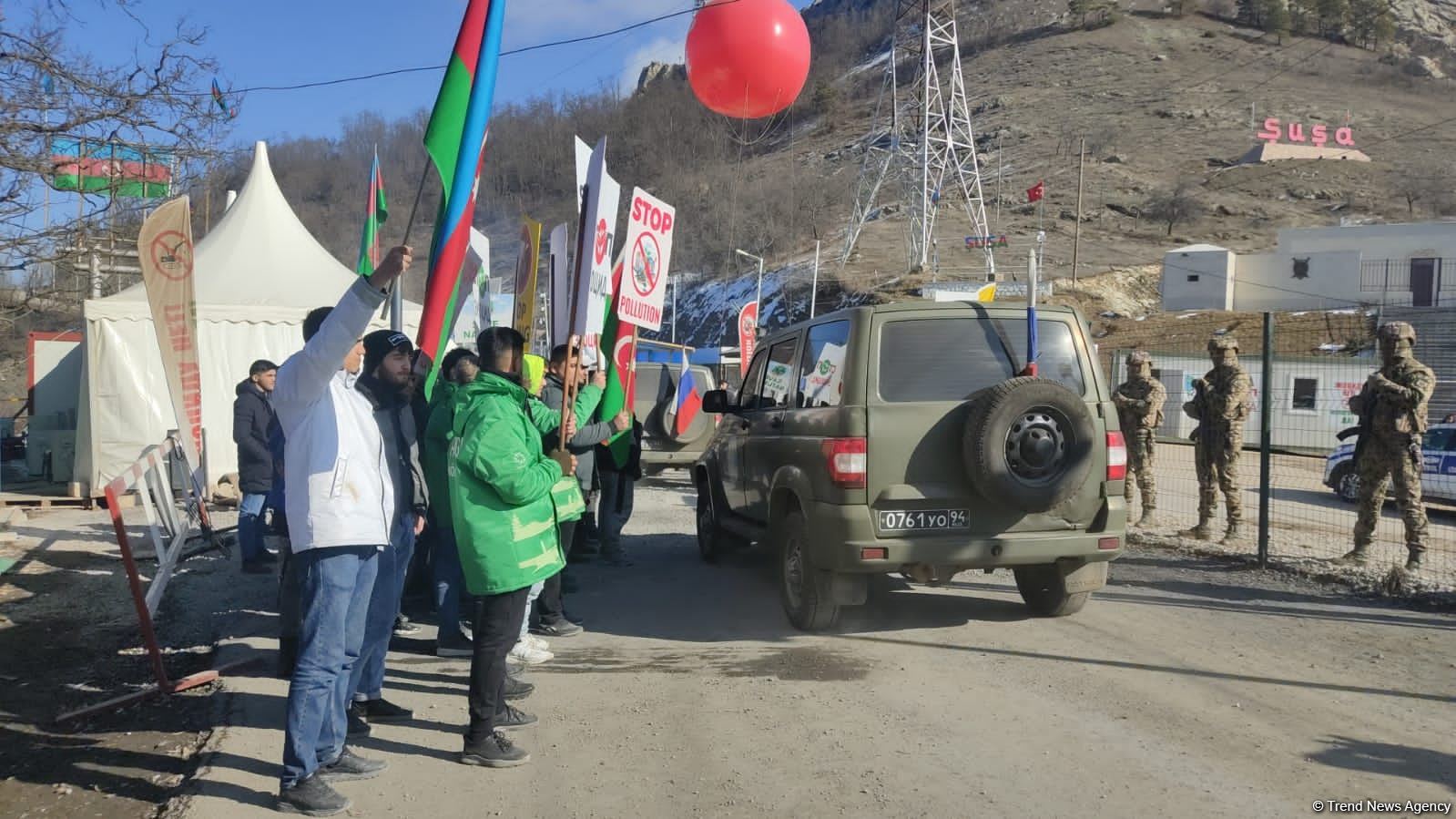 More trucks of Russian peacekeepers freely pass along Azerbaijani Lachin-Khankendi road (PHOTO)