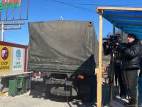 Over dozen vehicles of Russian peacekeepers pass freely along Azerbaijan's Lachin-Khankendi road (PHOTO)