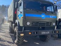 Over dozen vehicles of Russian peacekeepers pass freely along Azerbaijan's Lachin-Khankendi road (PHOTO)