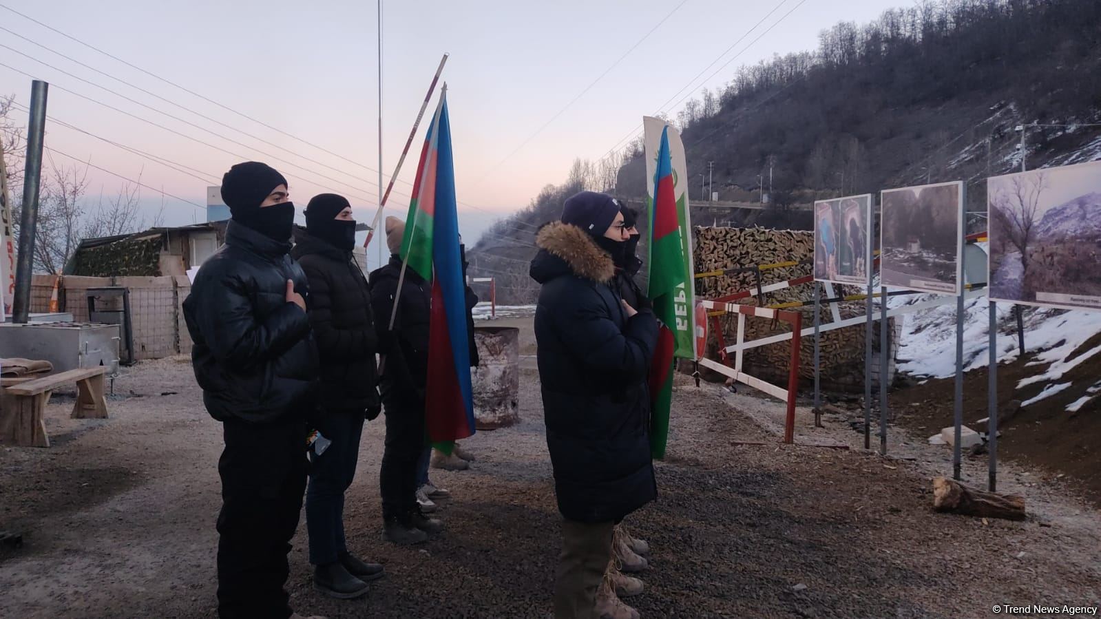Peaceful protest of Azerbaijani eco-activists continues on Lachin-Khankendi road (PHOTO/VIDEO)