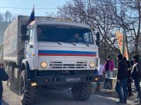 More supply vehicles of Russian peacekeepers drive freely along Azerbaijan's Lachin-Khankendi road (PHOTO)