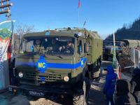 More supply vehicles of Russian peacekeepers move freely along Azerbaijan's Lachin-Khankendi road (PHOTO)