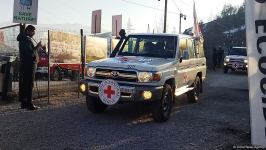 Seven ICRC vehicles drive freely along Azerbaijan's Lachin-Khankendi road (PHOTO)