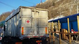 Seven ICRC vehicles drive freely along Azerbaijan's Lachin-Khankendi road (PHOTO)