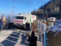 Convoy of Russian peacekeepers passes freely along Azerbaijan's Lachin-Khankendi road (PHOTO)