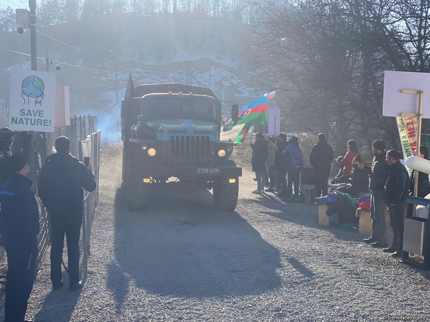More vehicles of Russian peacekeepers pass freely along Azerbaijan's Lachin-Khankendi road (PHOTO)