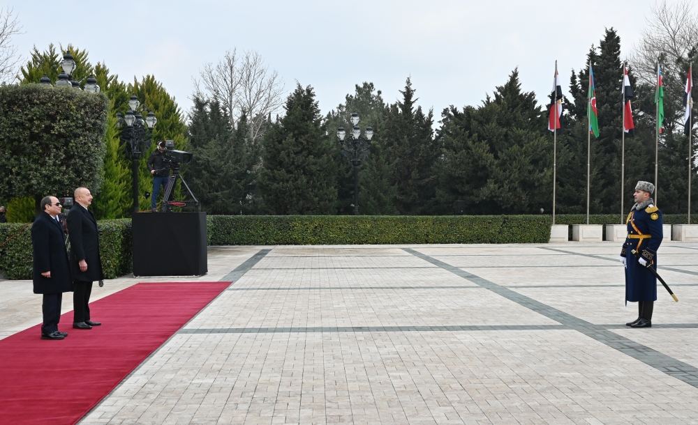 Official welcoming ceremony held for Egyptian President Abdelfattah El-Sisi (PHOTO/VIDEO)