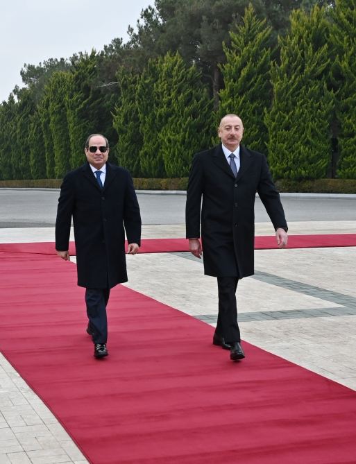 Official welcoming ceremony held for Egyptian President Abdelfattah El-Sisi (PHOTO/VIDEO)