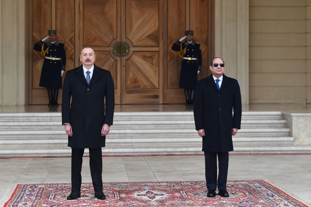 Official welcoming ceremony held for Egyptian President Abdelfattah El-Sisi (PHOTO/VIDEO)
