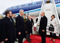 President Ilham Aliyev, First Lady Mehriban Aliyeva arrive in Hungary (PHOTO/VIDEO)
