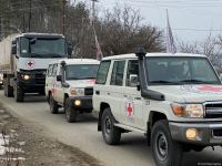 Seven ICRC vehicles drive freely along Azerbaijan's Lachin-Khankendi road (PHOTO)