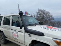 Seven ICRC vehicles drive freely along Azerbaijan's Lachin-Khankendi road (PHOTO)
