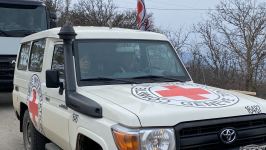 Seven ICRC vehicles drive freely along Azerbaijan's Lachin-Khankendi road (PHOTO)