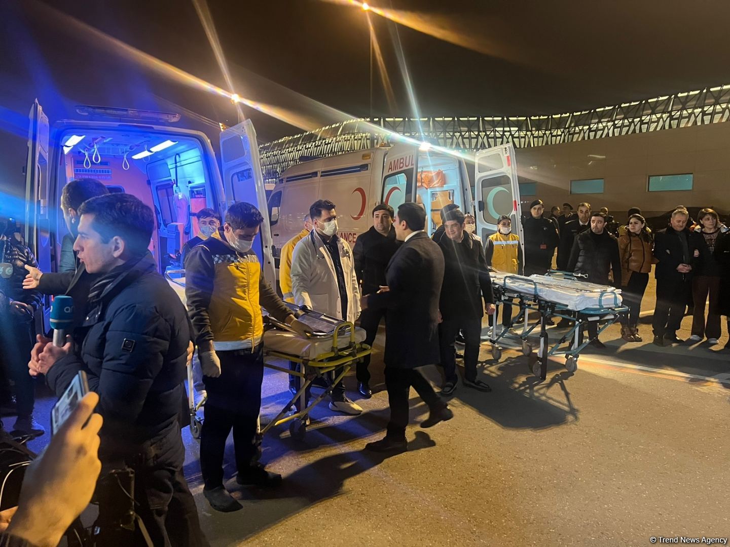 Victims of attack at Azerbaijani Embassy in Iran taken away by ambulances (PHOTO/VIDEO)