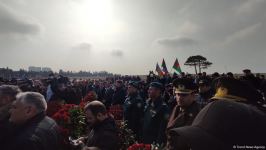 Funeral in Baku held for victim of terrorist attack in Iran, thousands gather to pay respect (PHOTO/VIDEO)