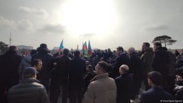 Funeral in Baku held for victim of terrorist attack in Iran, thousands gather to pay respect (PHOTO/VIDEO)