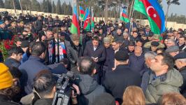 Funeral in Baku held for victim of terrorist attack in Iran, thousands gather to pay respect (PHOTO/VIDEO)