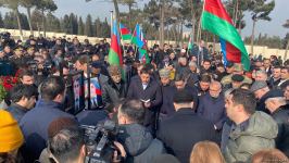 Funeral in Baku held for victim of terrorist attack in Iran, thousands gather to pay respect (PHOTO/VIDEO)
