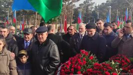 Funeral in Baku held for victim of terrorist attack in Iran, thousands gather to pay respect (PHOTO/VIDEO)