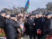 Funeral in Baku held for victim of terrorist attack in Iran, thousands gather to pay respect (PHOTO/VIDEO)