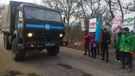 Convoy of Russian peacekeepers passes freely along Azerbaijan's Lachin-Khankendi road (PHOTO)