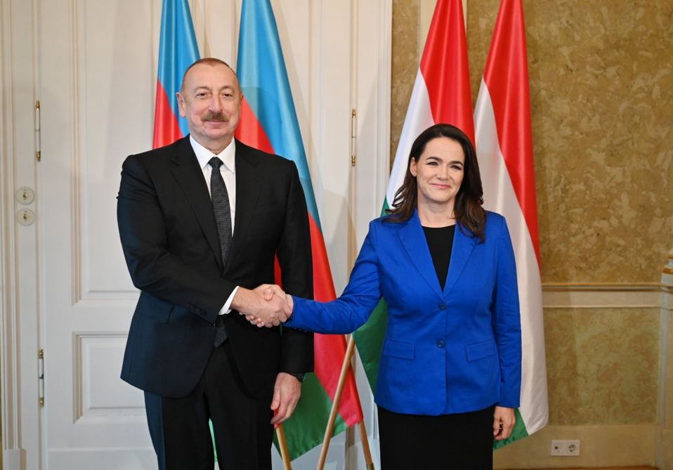 Presidents of Azerbaijan, Hungary hold on-on-one meeting (PHOTO/VIDEO)