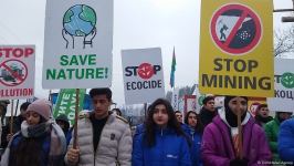 Peaceful protest of Azerbaijani eco-activists continues on Lachin-Khankendi road (PHOTO)