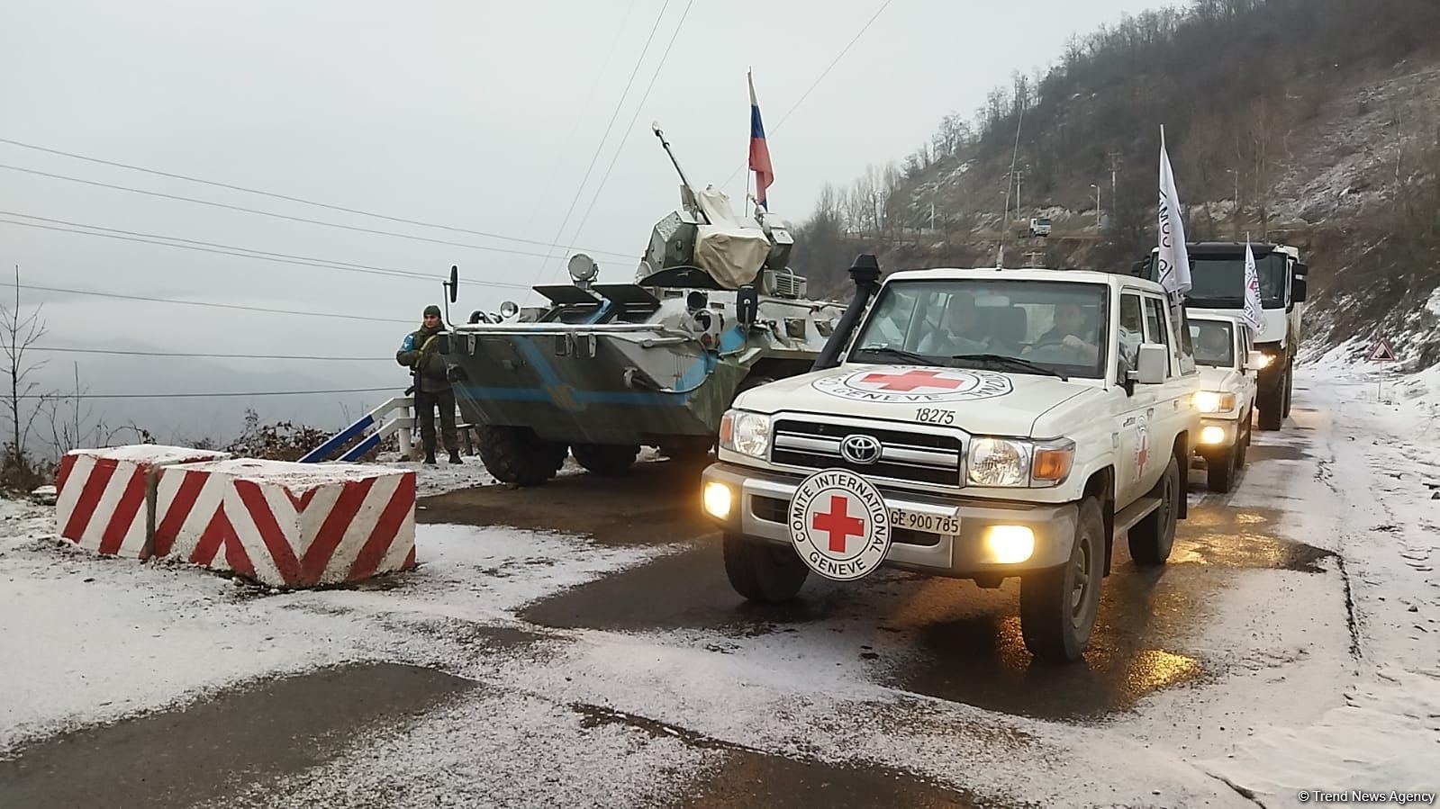 ICRC convoy passes freely along Azerbaijan's Lachin-Khankendi road (PHOTO)