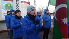 Peaceful protest of Azerbaijani eco-activists continues on Lachin-Khankendi road (PHOTO)