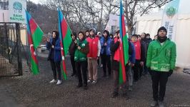 Peaceful protest of Azerbaijani eco-activists continues on Lachin-Khankendi road (PHOTO)