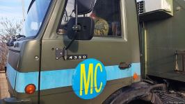 Trucks of Russian peacekeepers pass freely along Azerbaijan's Lachin-Khankendi road (PHOTO)