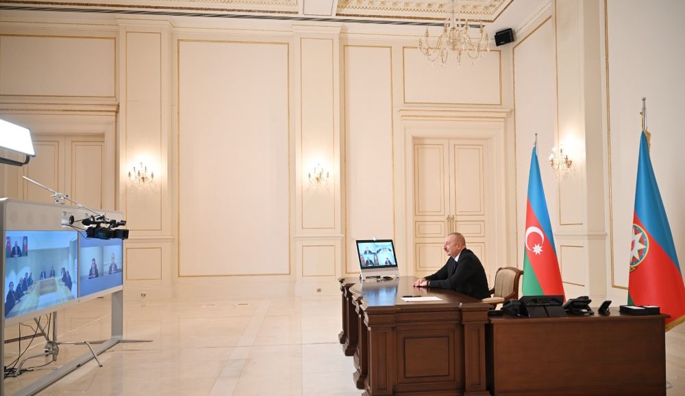 President Ilham Aliyev receives Turkish Minister of National Education, group of Turkish parliamentarians via videoconference (PHOTO/VIDEO)