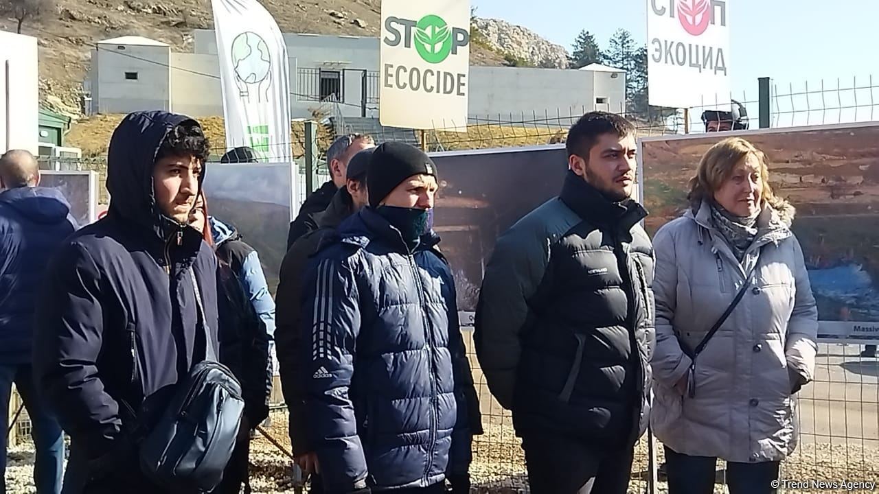 Russian Community of Azerbaijan, Russian Youth Association join peaceful protest on Lachin-Khankendi road (PHOTO)