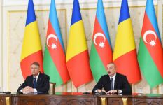 President Ilham Aliyev, President Klaus Iohannis make press statements (PHOTO/VIDEO)